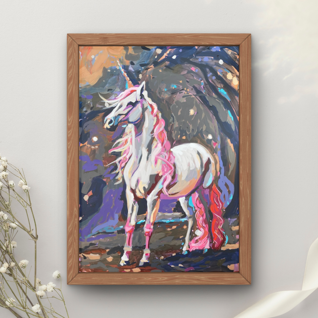 Unicorn Pizza Art Print