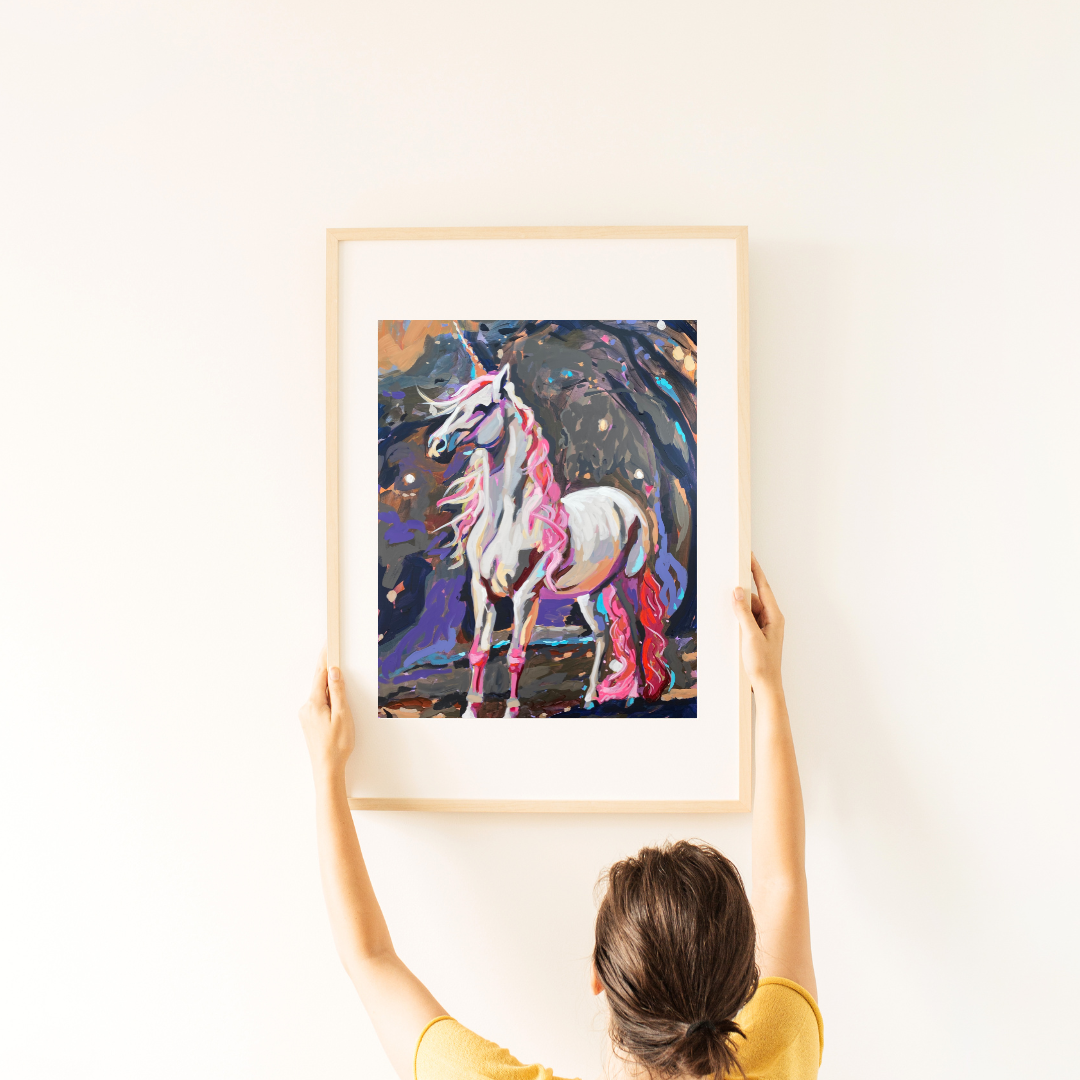 Unicorn Pizza Art Print