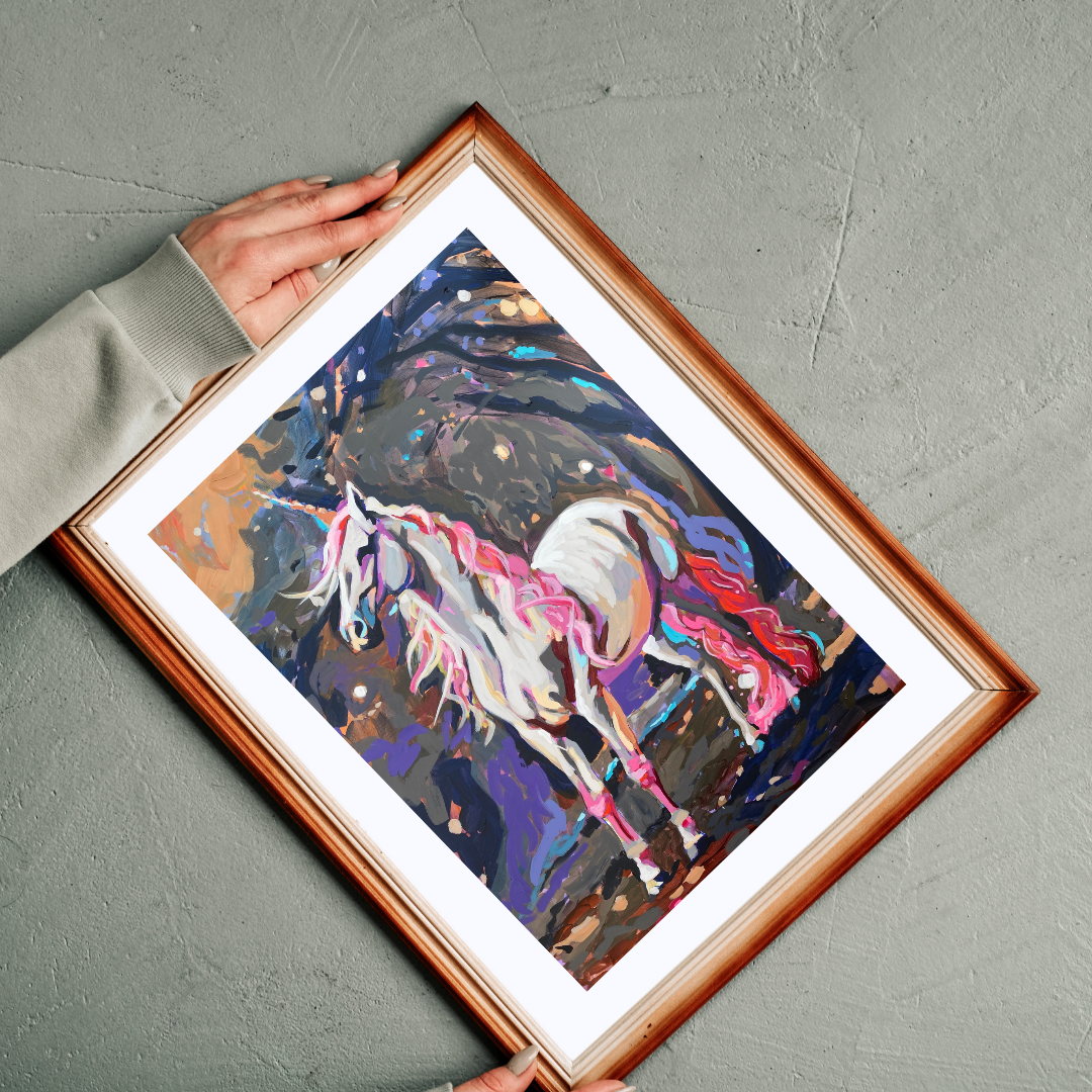 Unicorn Pizza Art Print