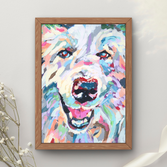 Colorful Dog Art Print