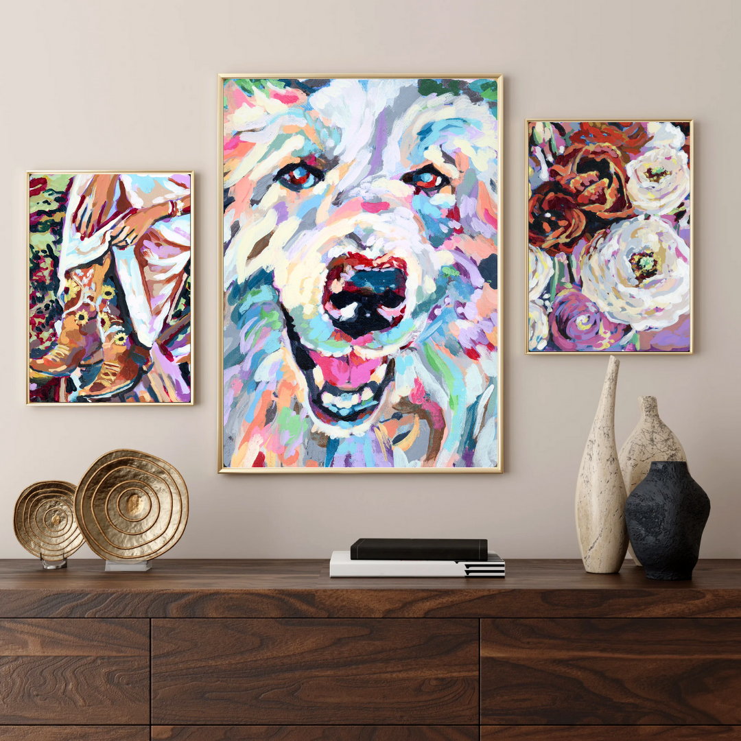 Colorful Dog Art Print