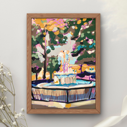 Washington Fountain Version 2 Art Print