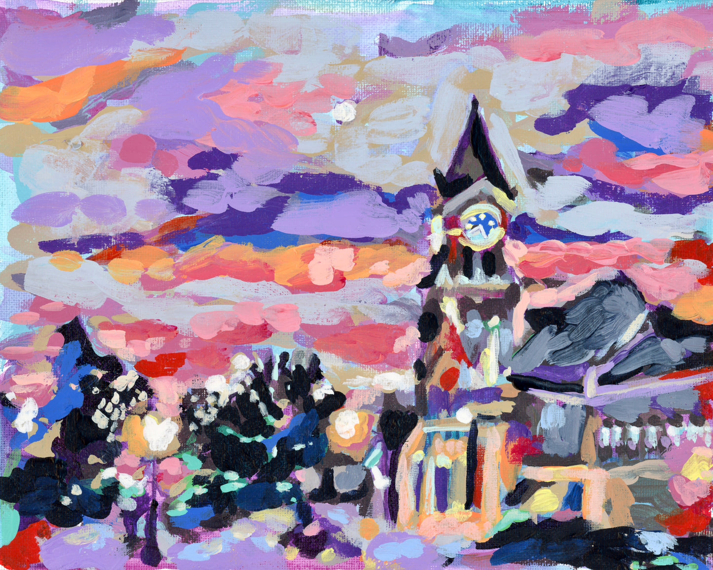 Washington Clock Tower Art Print