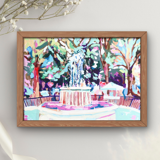 Washington Fountain Art Print