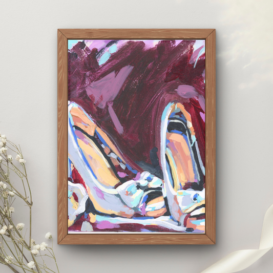 Bride Shoes Art Print