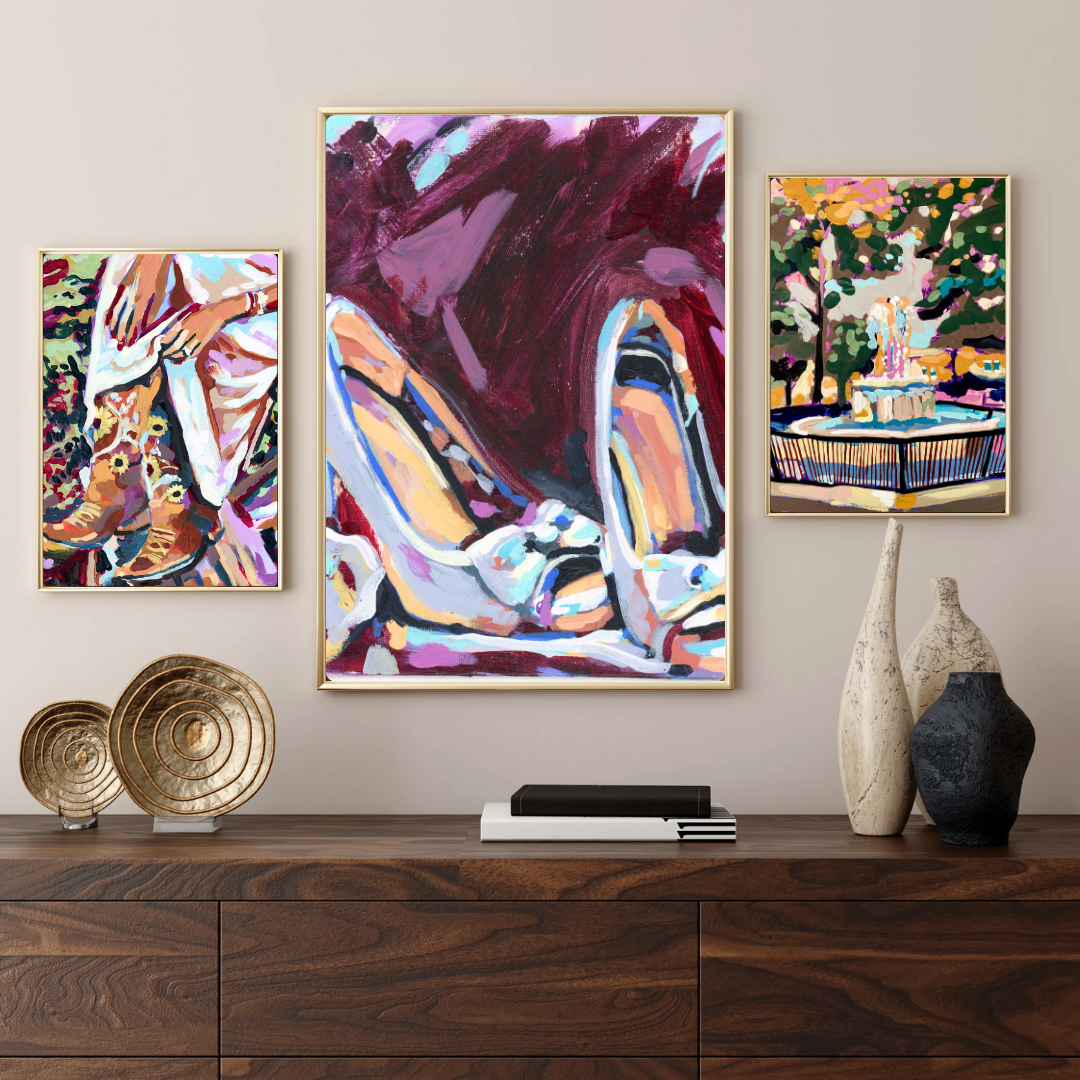 Bride Shoes Art Print