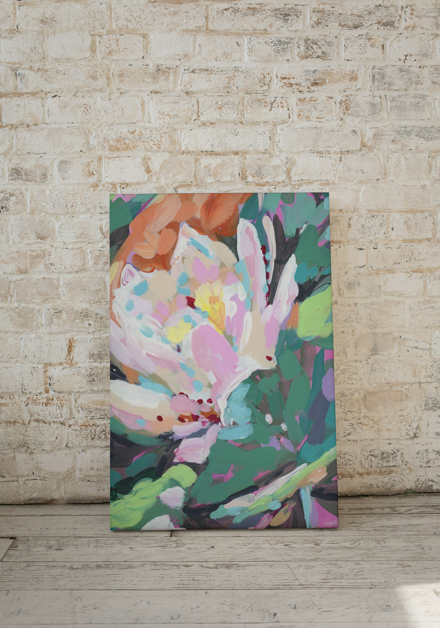 July Birth Flower Canvas Print