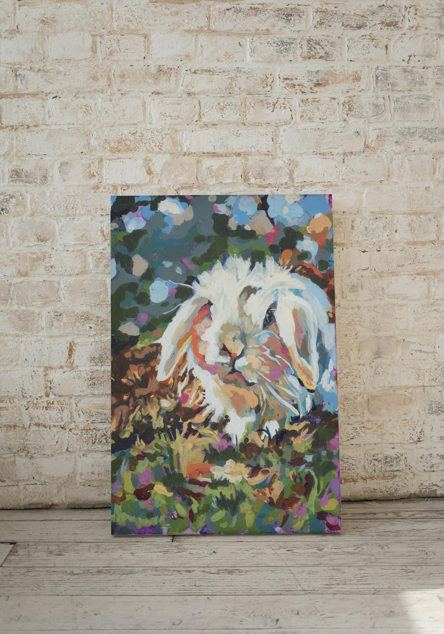 Long Eared Bunny Canvas Print