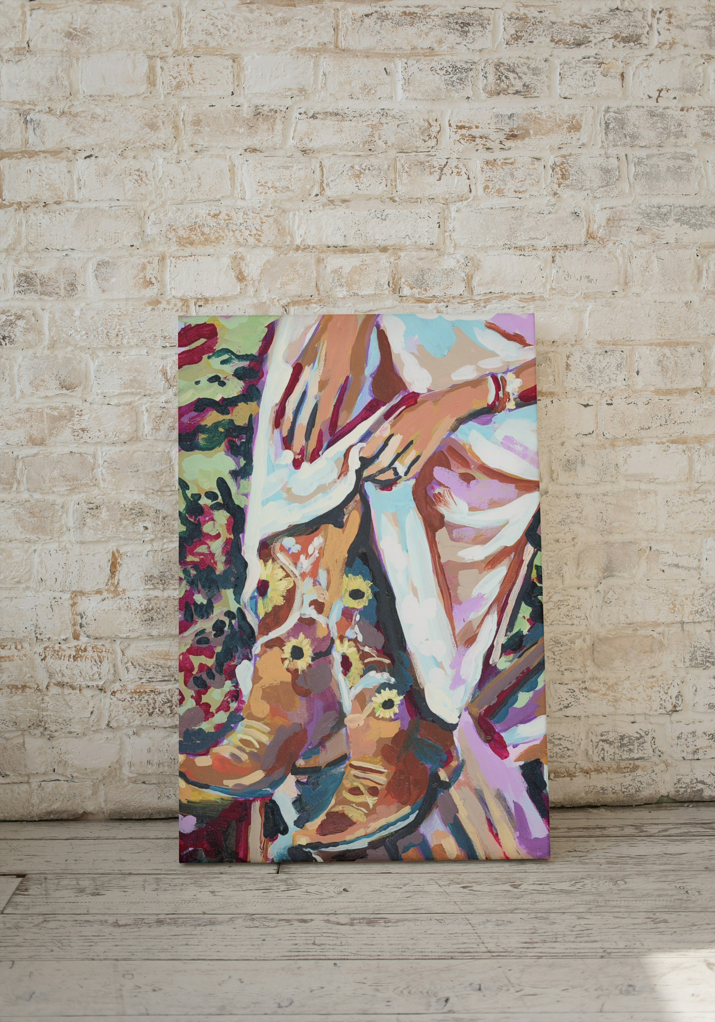 Sunset Cowgirl Canvas Print