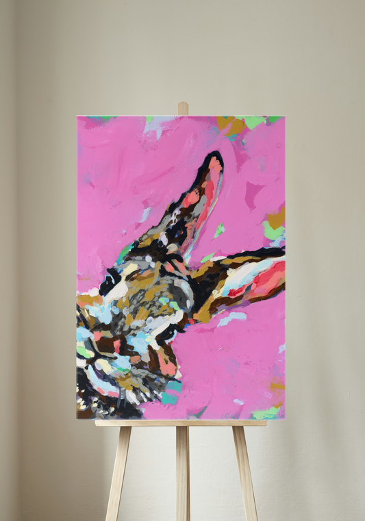 Pink Bunny Canvas Print