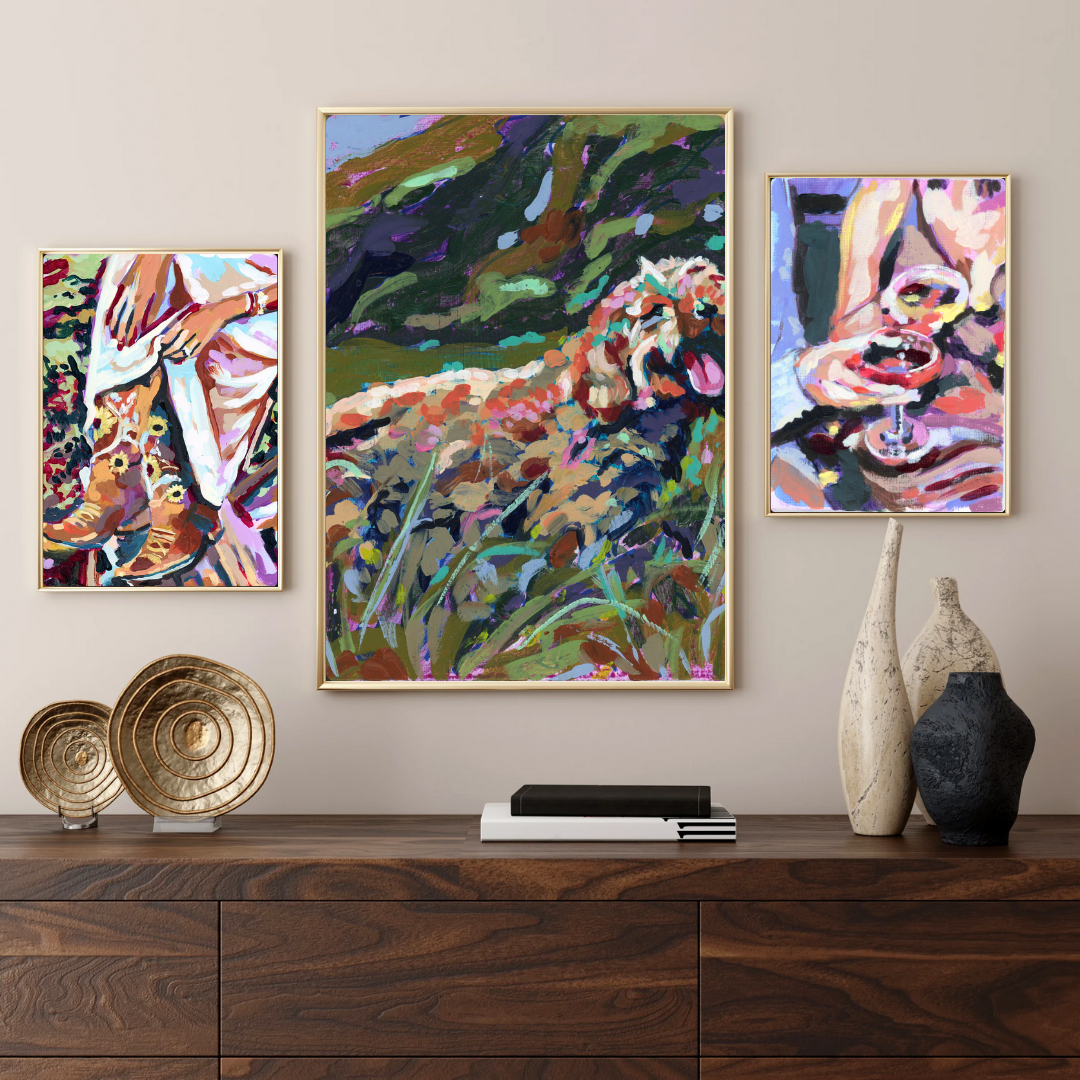 Golden Doodle Art Print