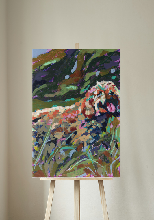 Golden Doodle Canvas Print