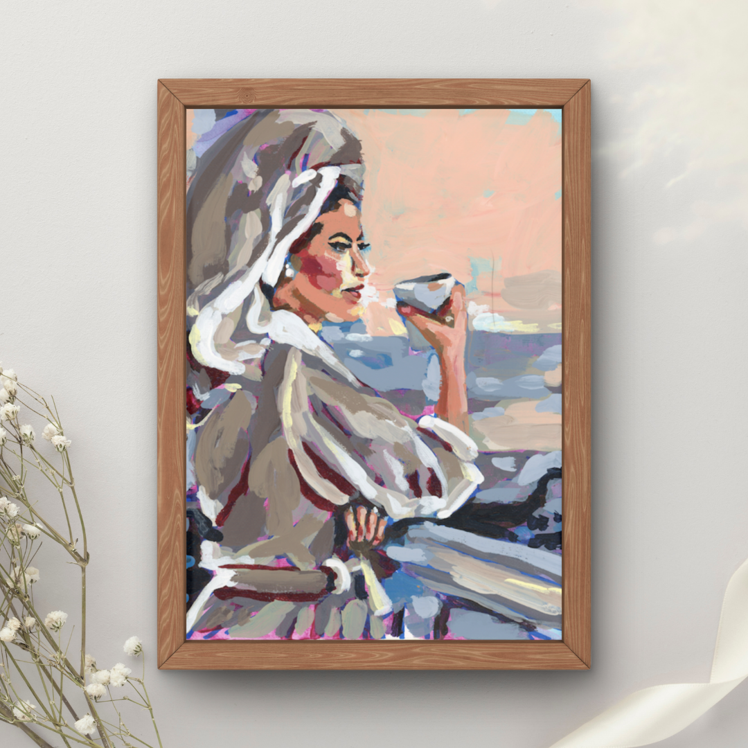 Coffee Girl Art Print