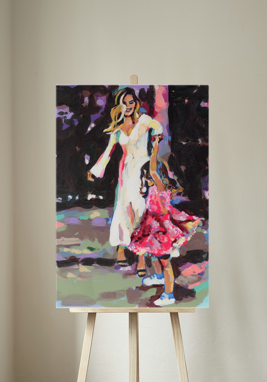 Copy of Bride with Bouquet Canvas Print