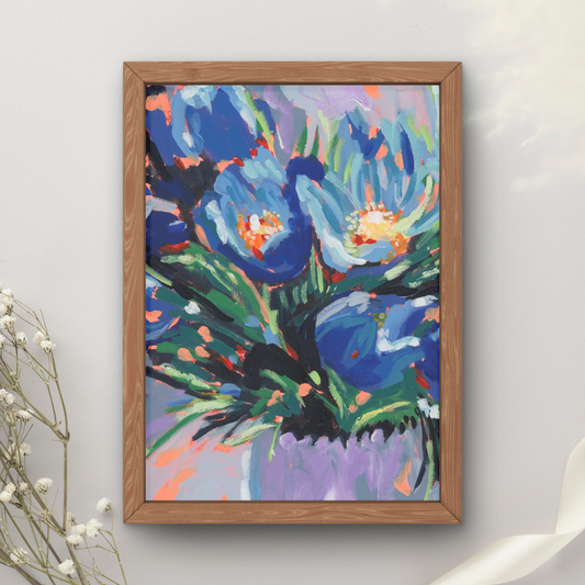 Blue Bouquet Art Print