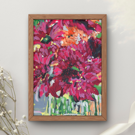 Fushia Bouquet Art Print