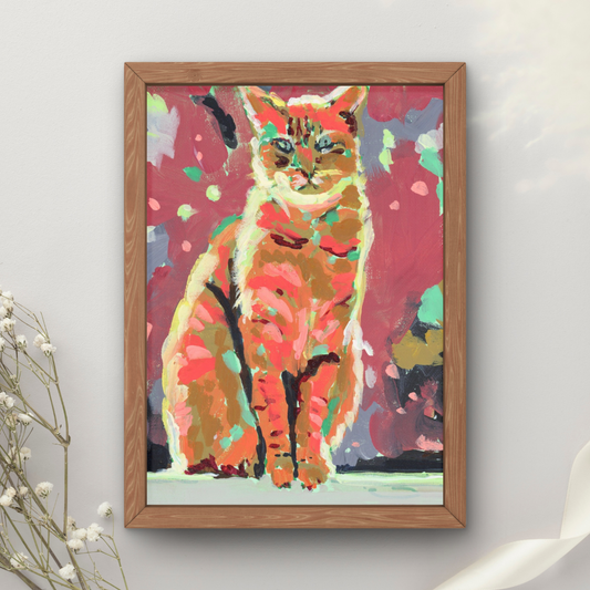 Orange Cat Art Print