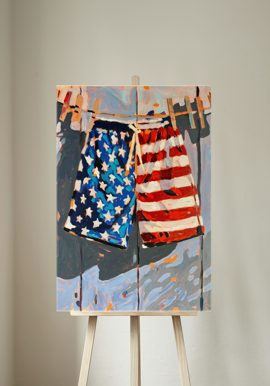 American Swim Trunks Canvas Print