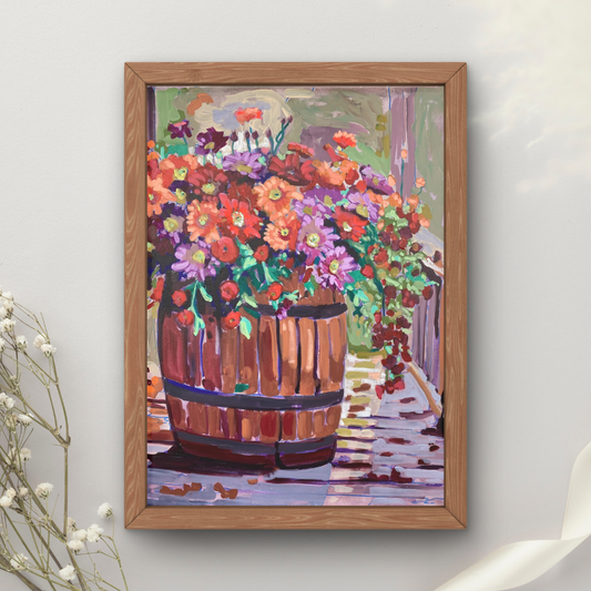 Flower Barrel Art Print