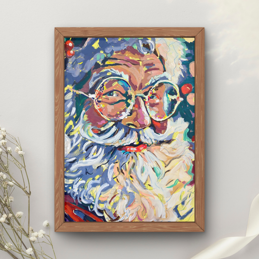 Santa Portrait Art Print