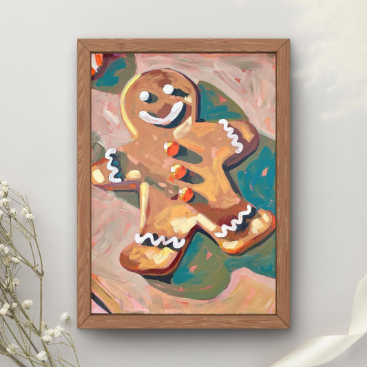 Gingerbread Man Art Print
