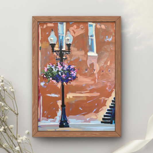 Washington Downtown Flowers Art Print