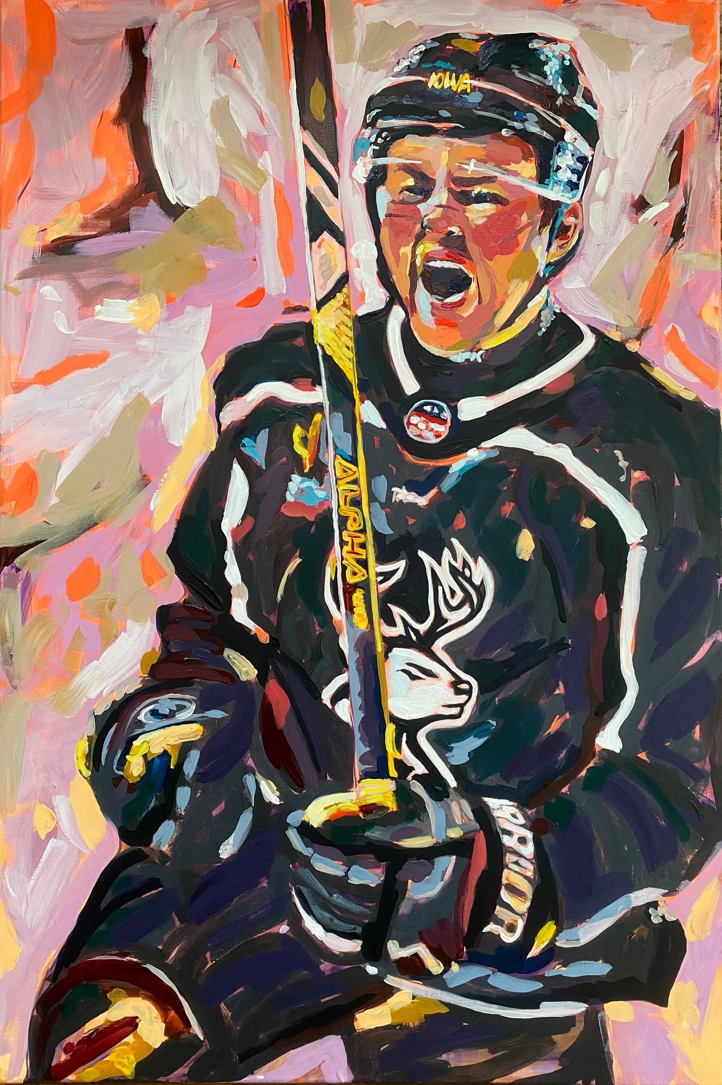 Iowa Heartlanders Hockey Art Print