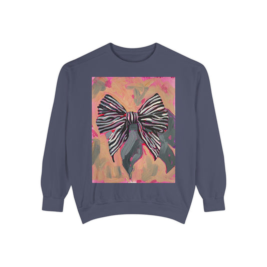 Black and White Bow Sweatshirt