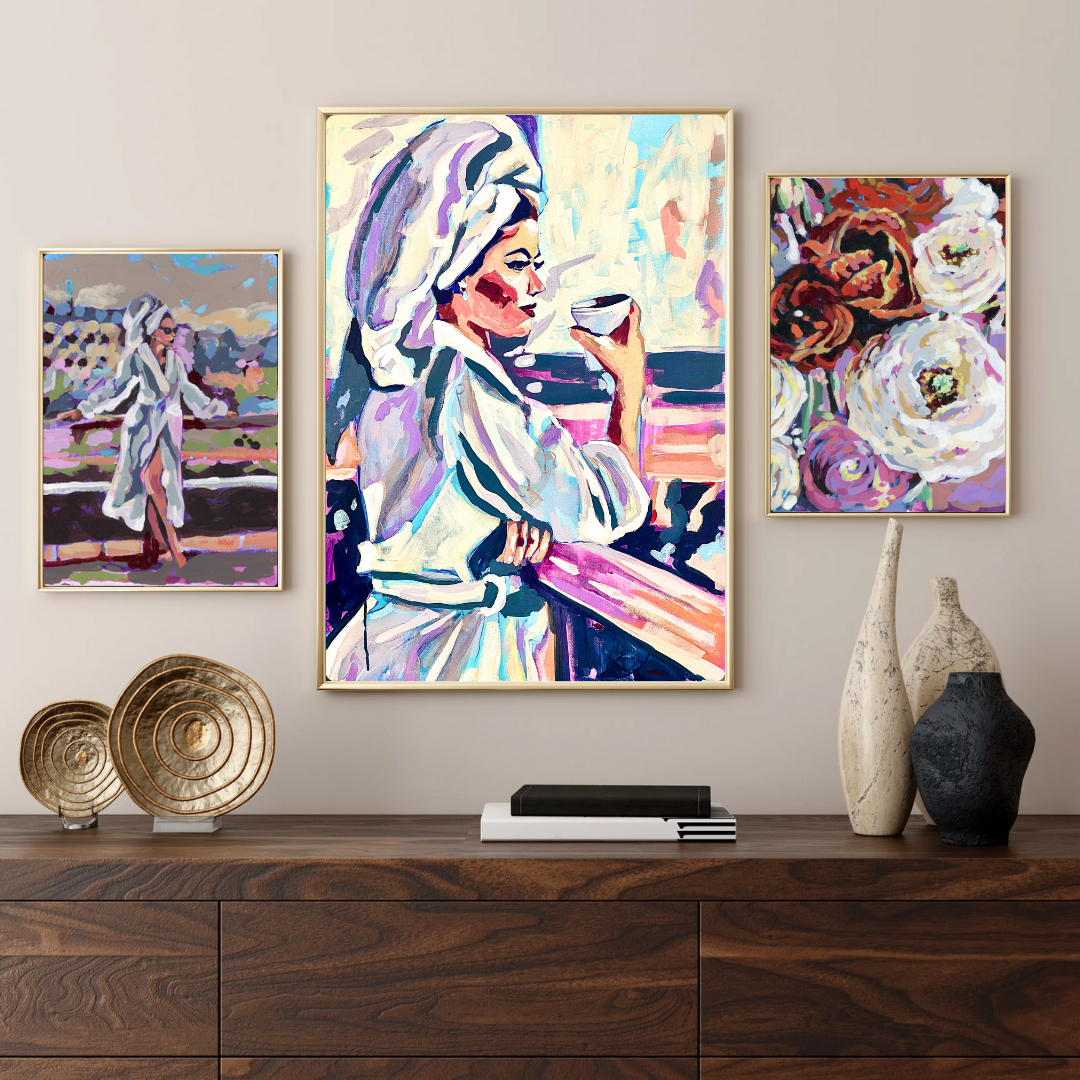 Coffee Girl version 1 Art Print