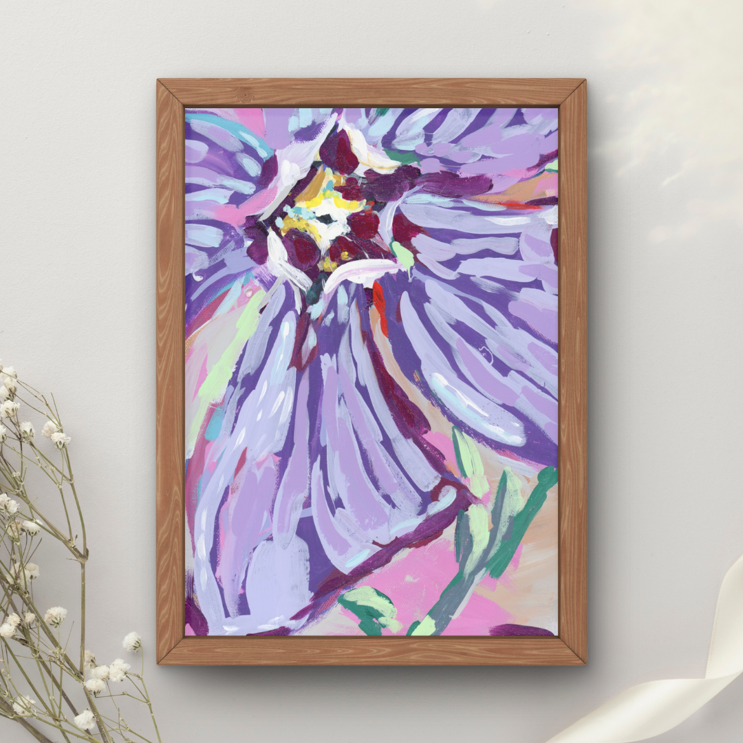 February Birth Flower Art Print