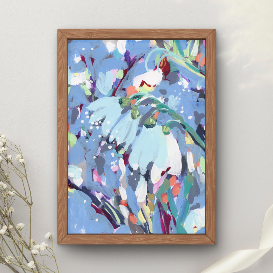 January Birth Flower Art Print