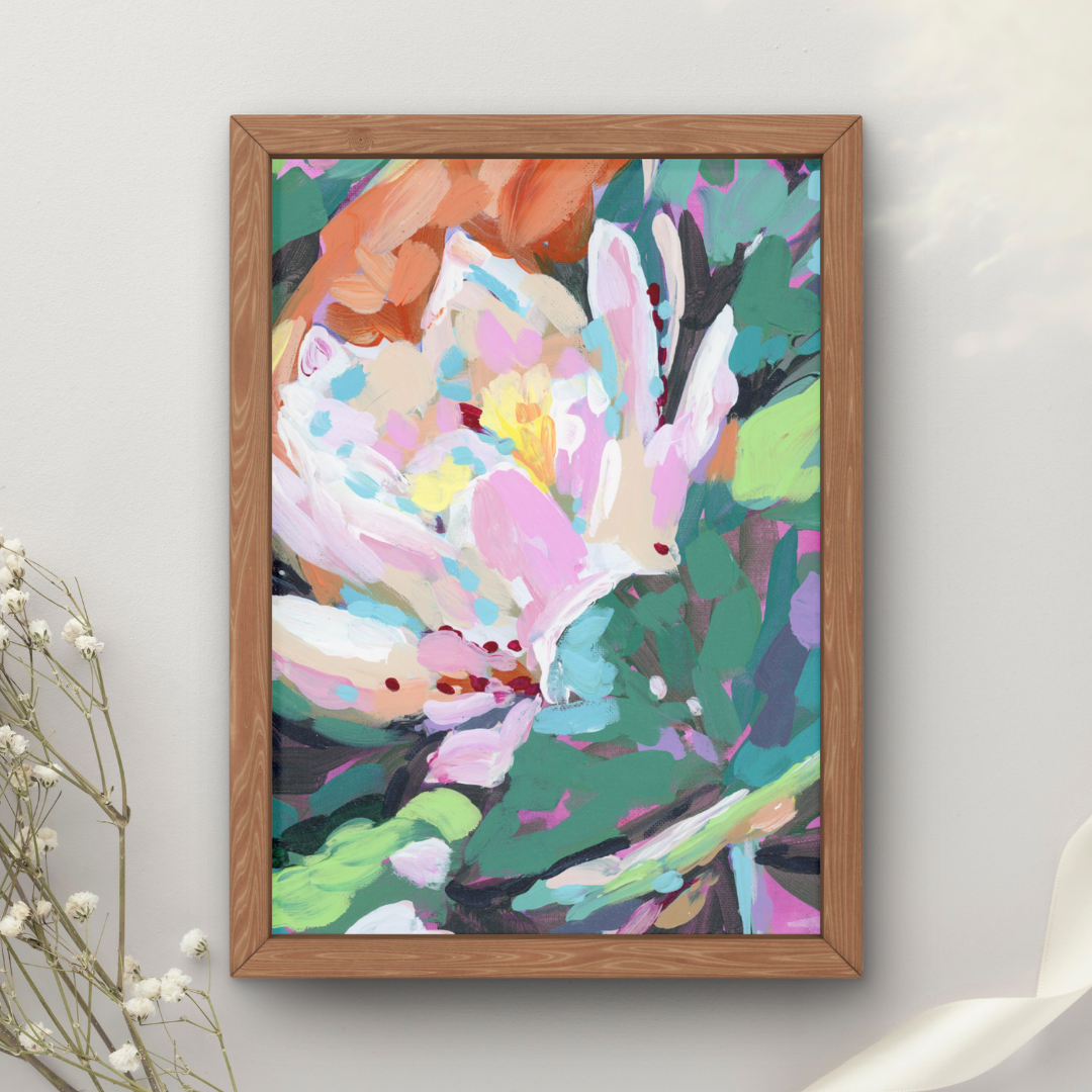 July Birth Flower Art Print