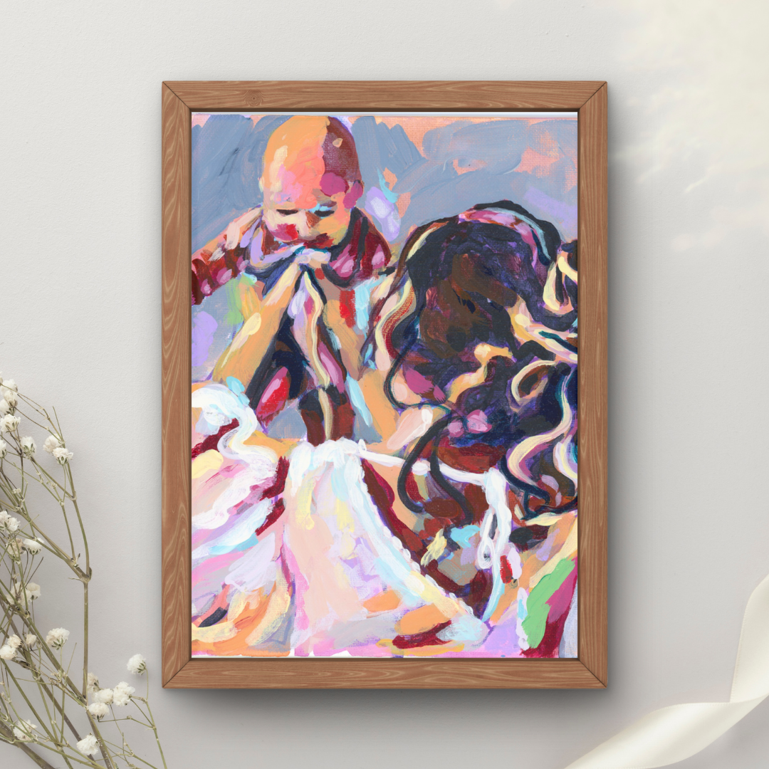 Mom and Baby Art Print
