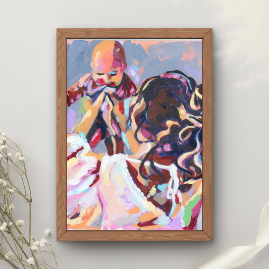 Mom and Baby Art Print