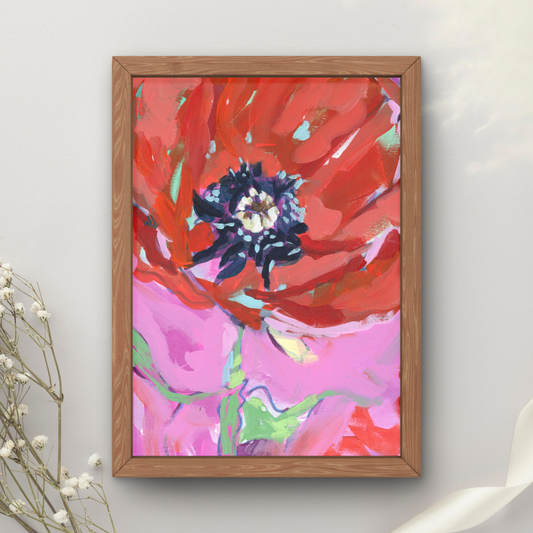 August Birth Flower Art Print