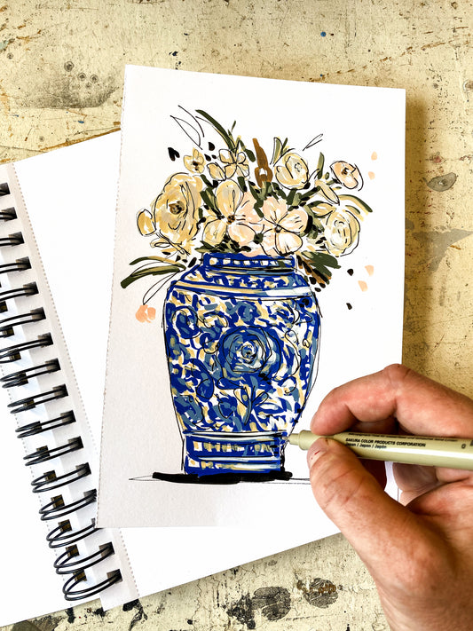 #005 - Ginger Jar Floral