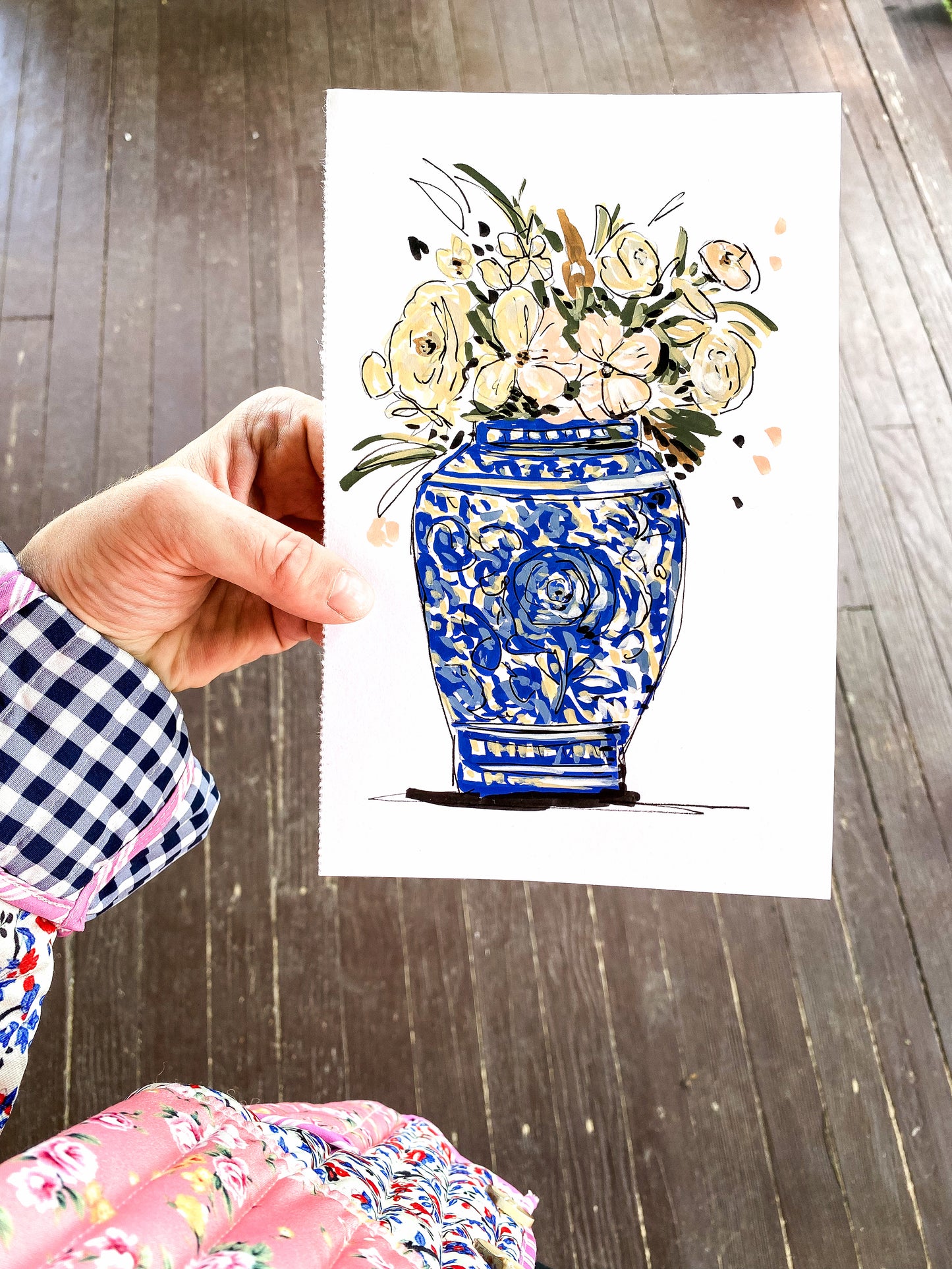 #005 - Ginger Jar Floral