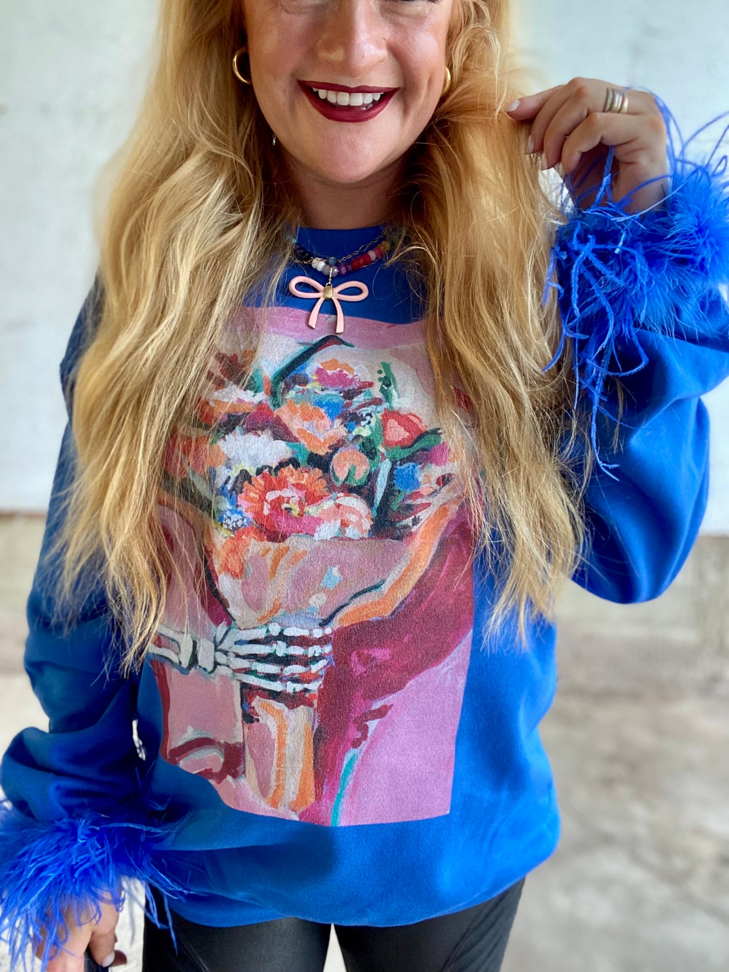 Skeleton Hand Bouquet Sweatshirt