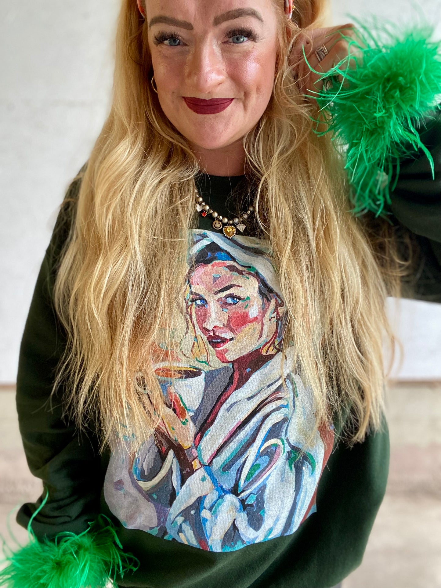 Autumn Coffee Girl Sweatshirt