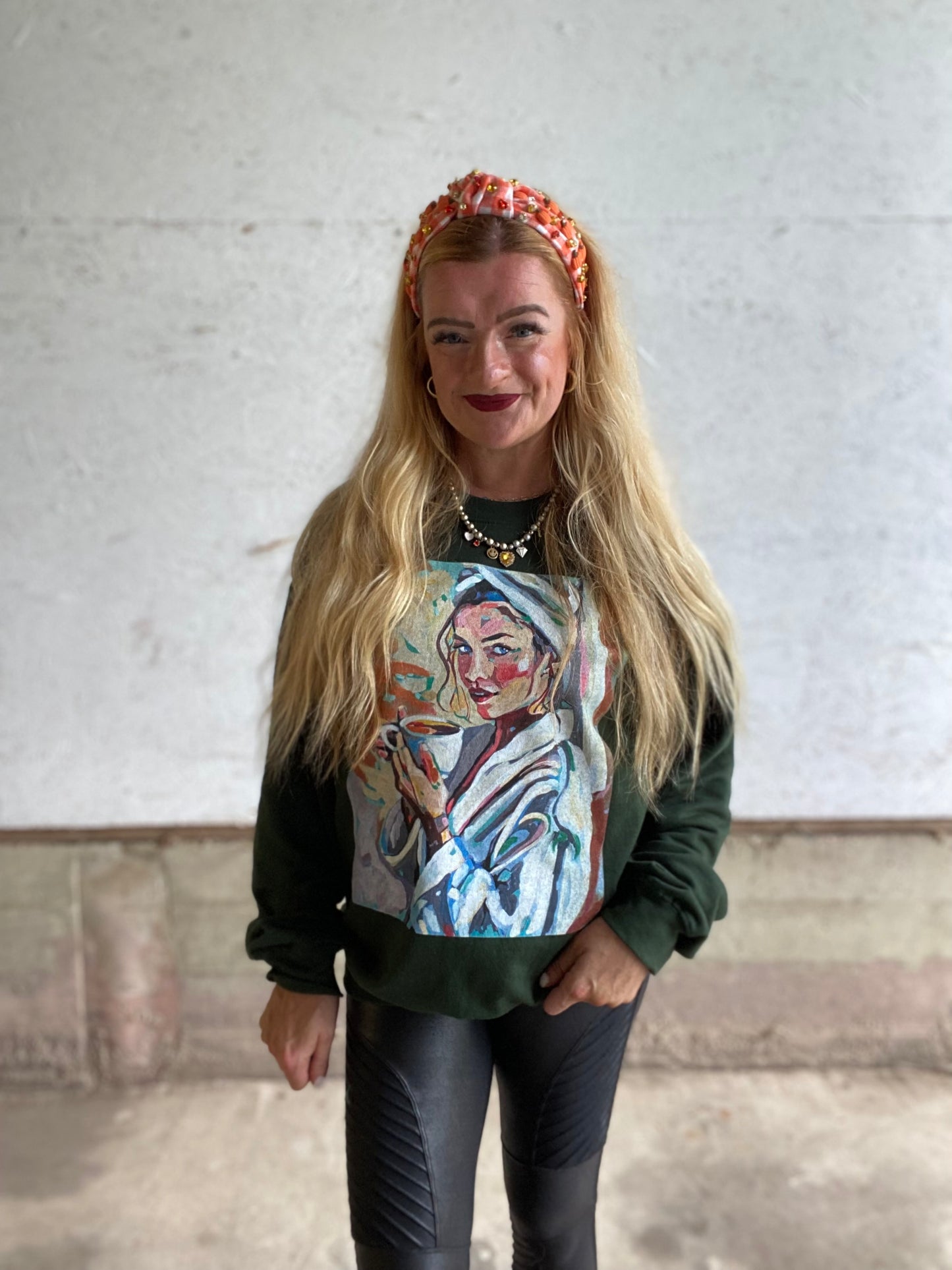 Autumn Coffee Girl Sweatshirt