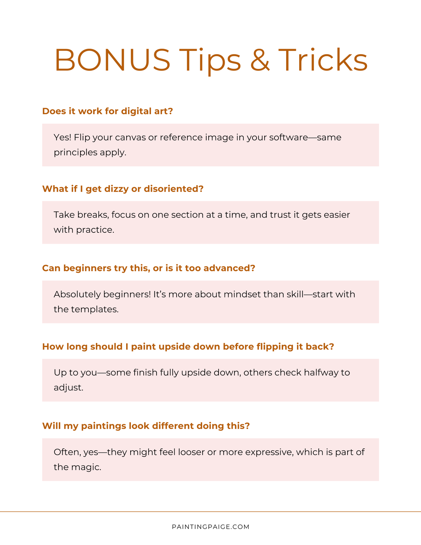 The Upside-Down Painting Guide