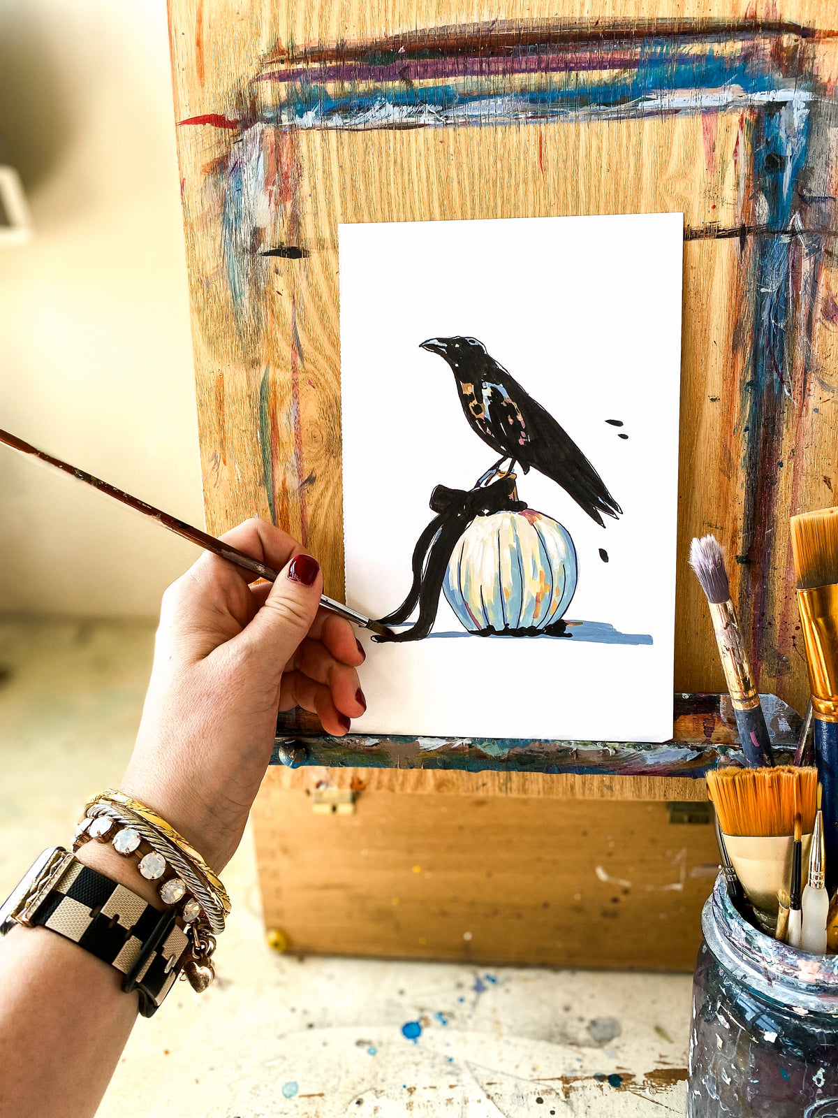 #028 - Crow on the Pumpkin