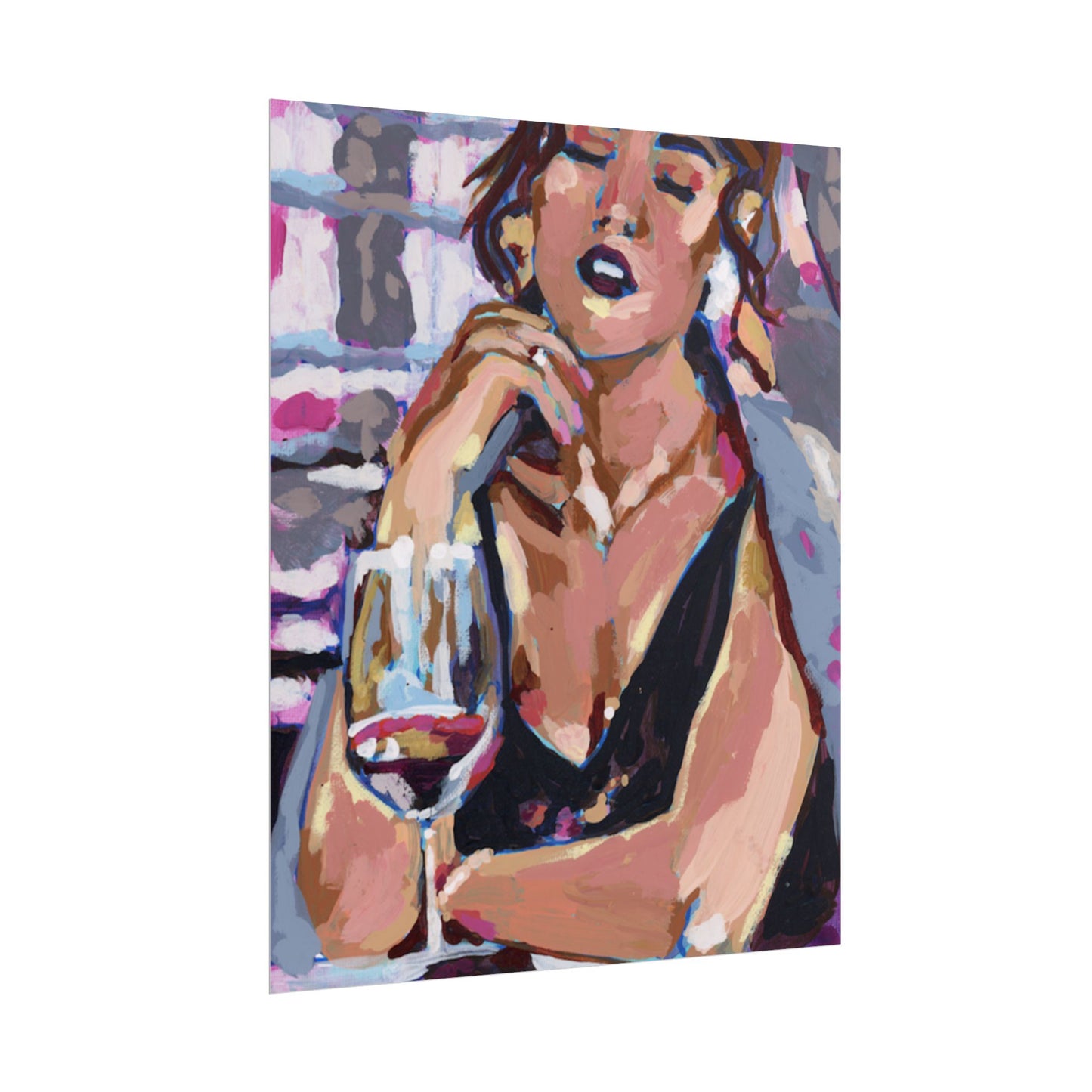 Wine Girl Art Print