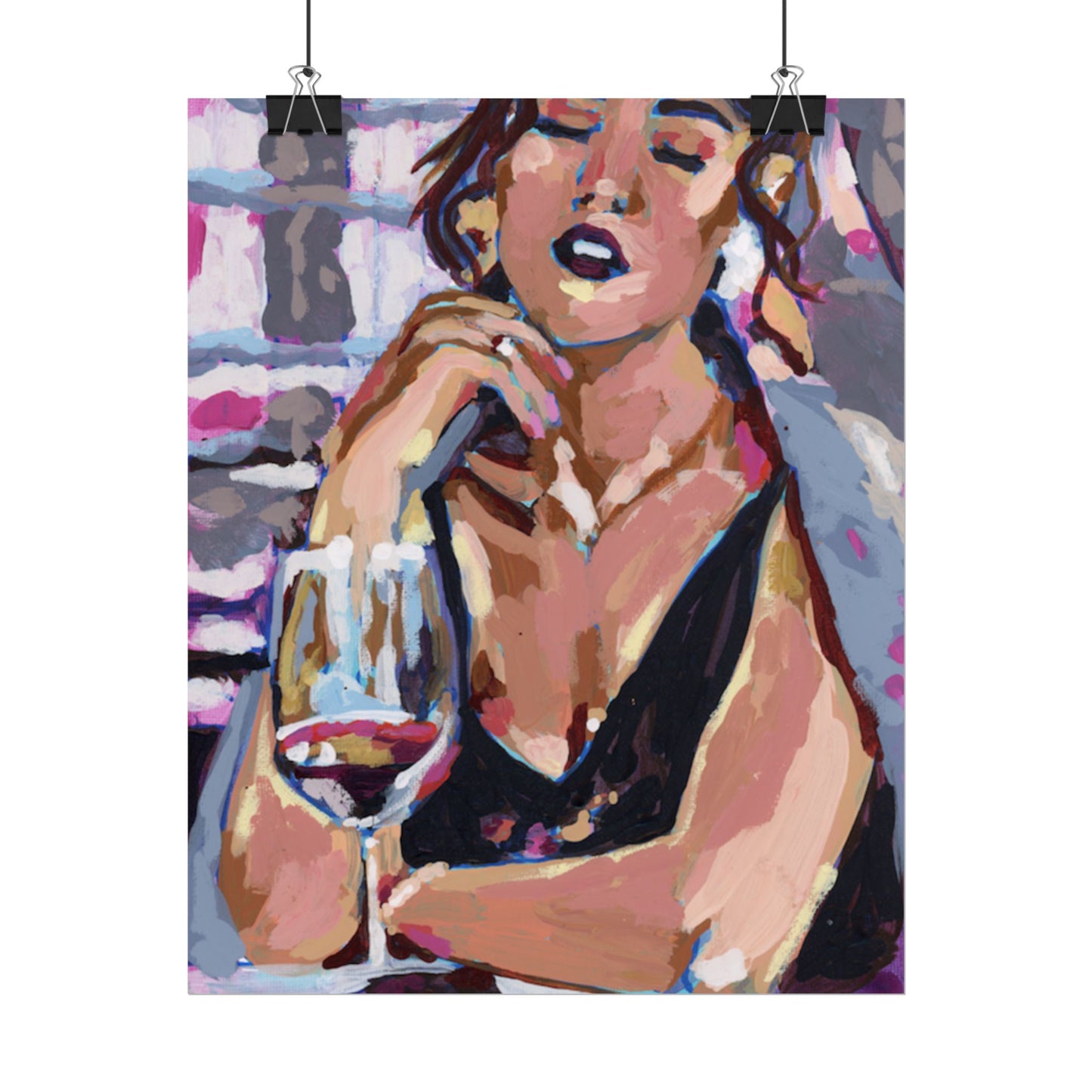 Wine Girl Art Print