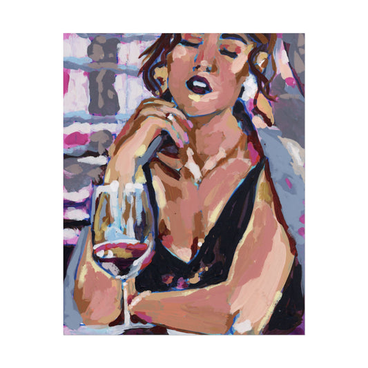 Wine Girl Art Print