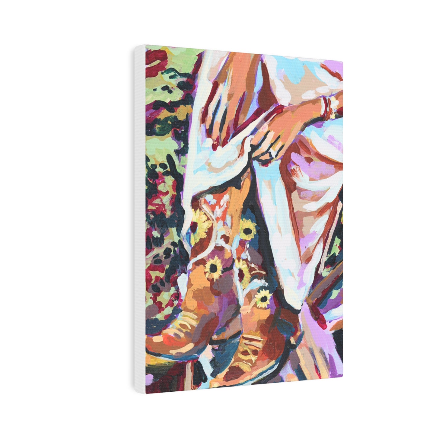 Sunset Cowgirl Mini Canvas