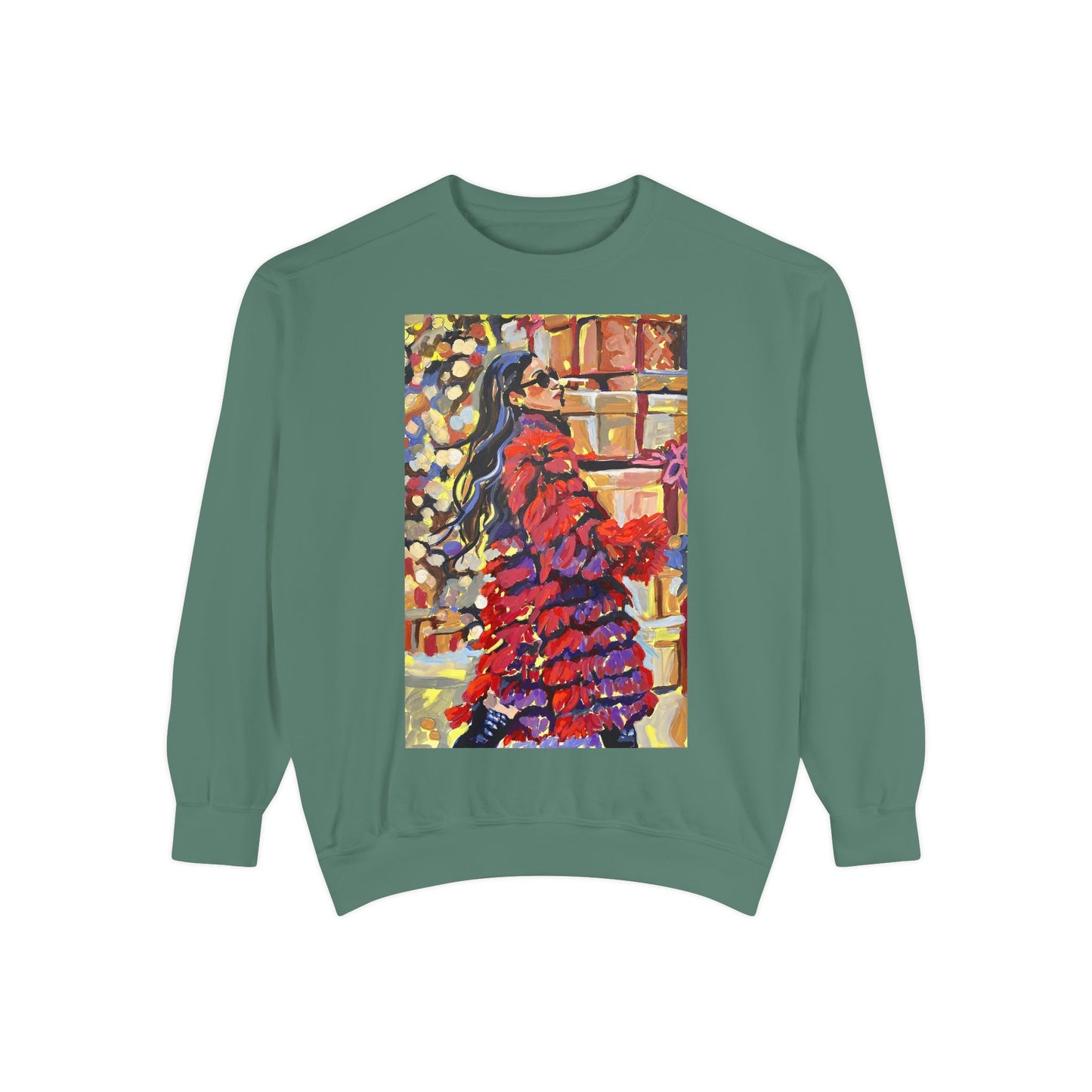 Holiday Shopping Girl Sweatshirt