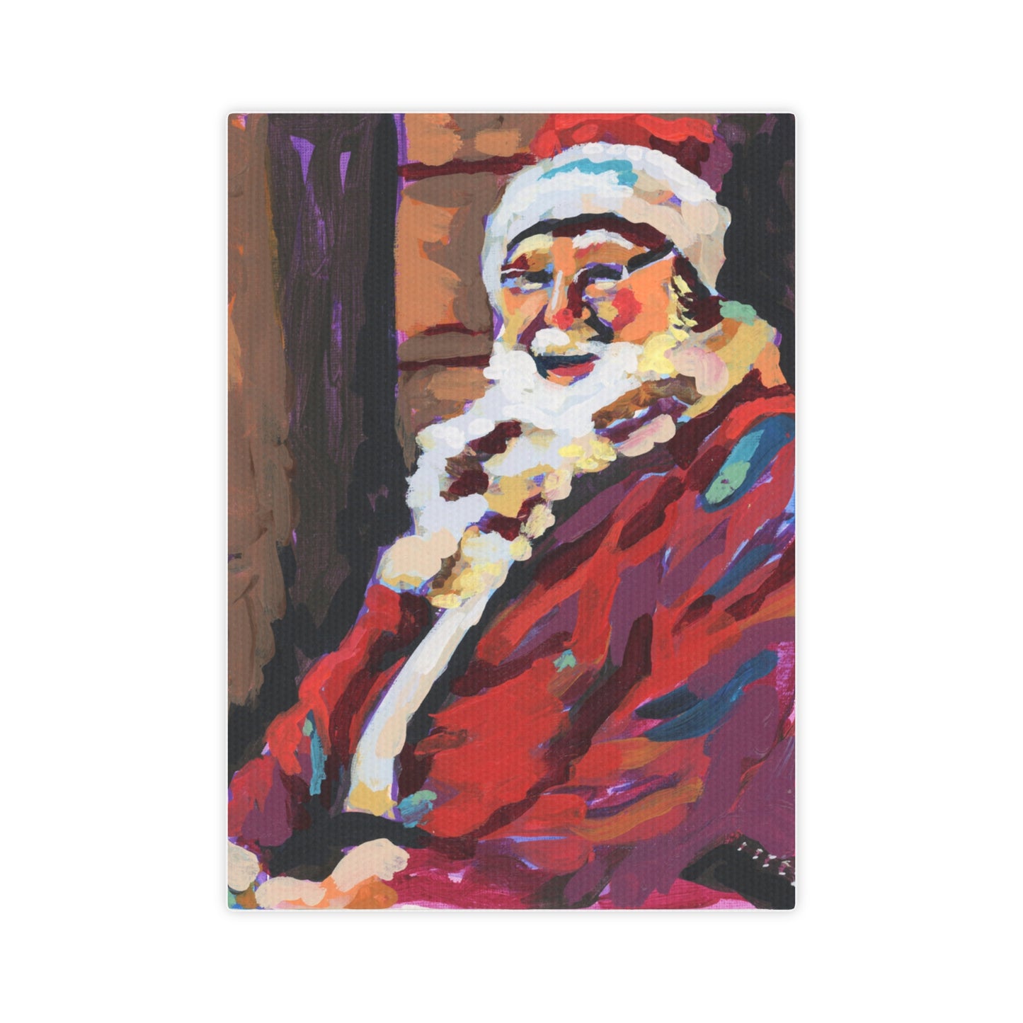 Cabin Santa Mini Painting