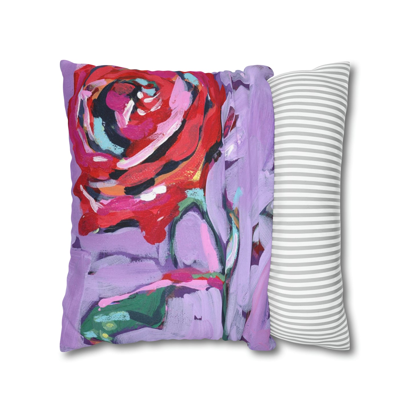 June Birth Flower Double-Sided Pillow Cover