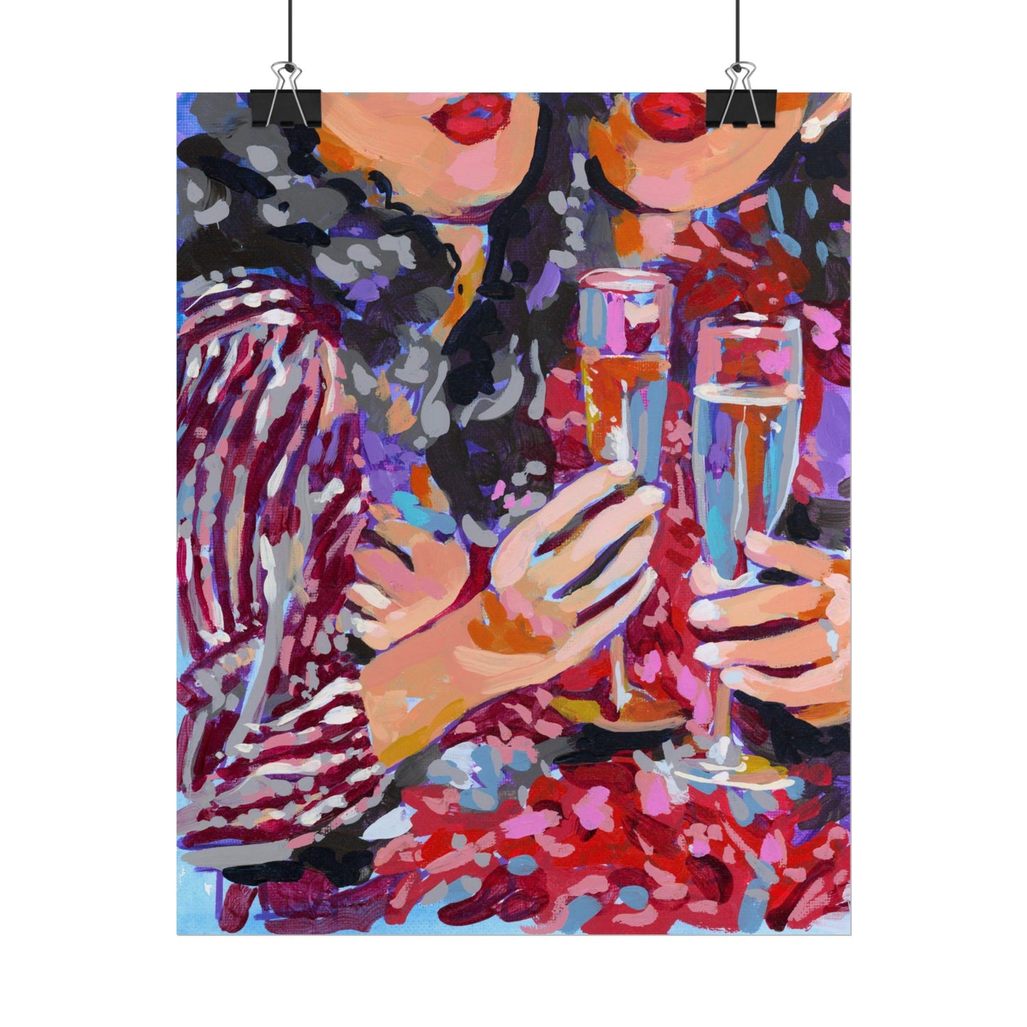 Champagne Toast Art Print